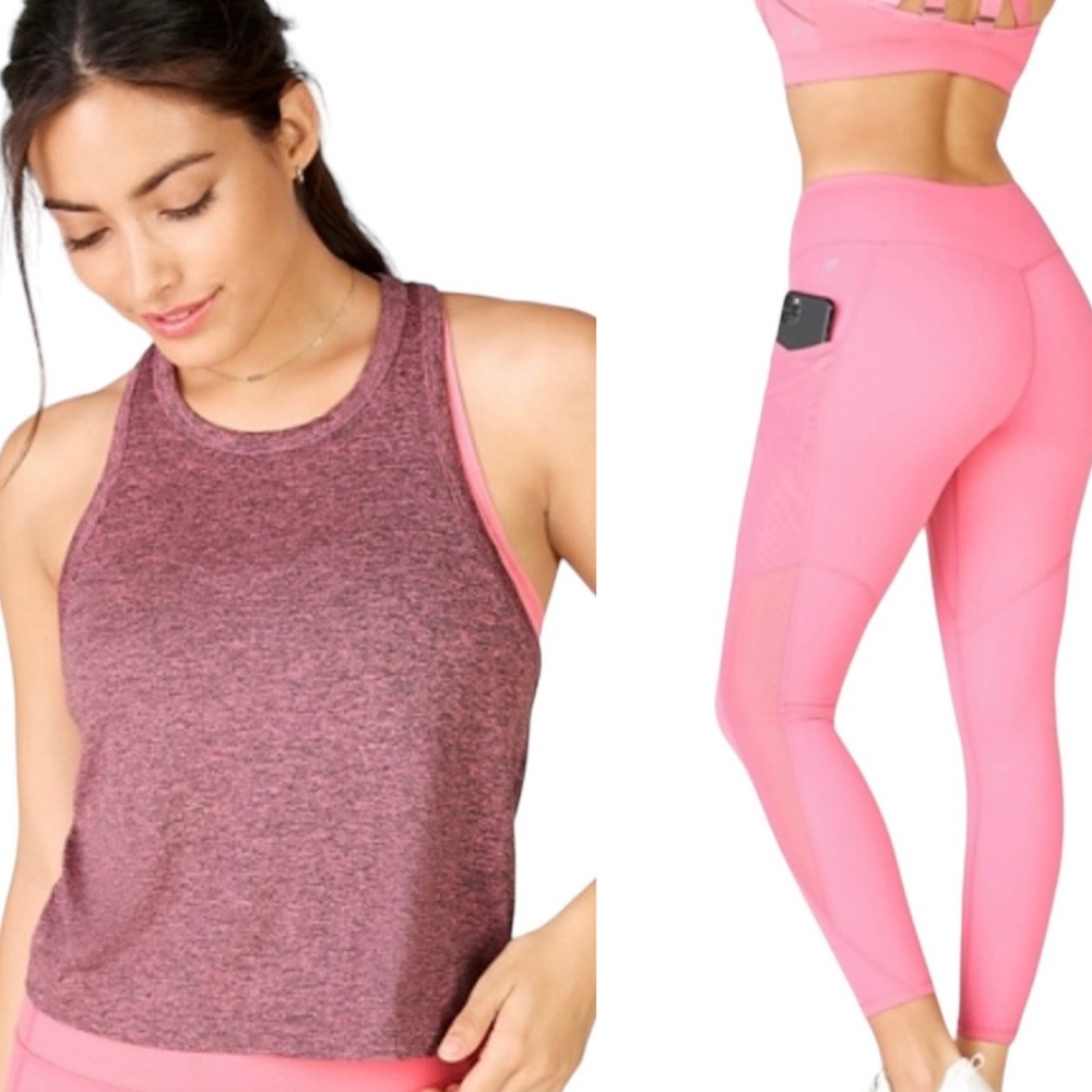 Fabletics Mid-Rise 7/8 Leggings and Dry-Flex Classic Tank - XXL - Picture 1 of 8
